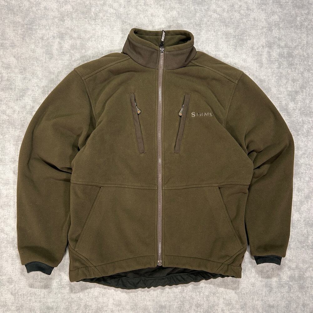 Simms ADL Gore Windstopper army green outdoor gorpcore fleece jacket mens Small